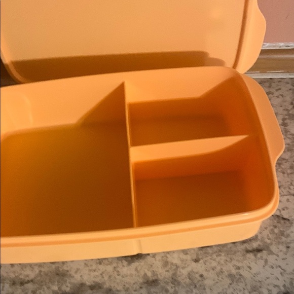 Orange Divided Lunch Box - Picture 2 of 5